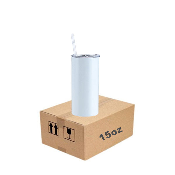 Sublimation Stainless Steel 12 oz Kids Tumbler with Straw and White Gift Box