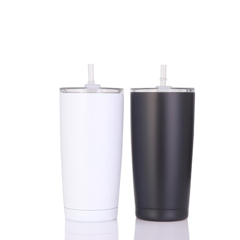 20oz Case( 1/25 Units) Blank Modern Tumbler Black/White Cheap Bulk Tumblers