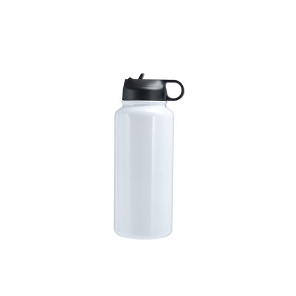 White Insulated Hydro Flask Wine Bottle 25oz 750ml Camping Hiking Outdoors  N2